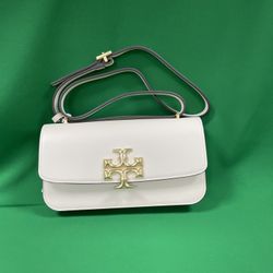 Tory Burch Small Eleanor Rectangular Bag Cream