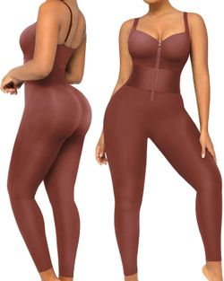 SHAPELLX Jumpsuits for Women Tummy Control One Piece Outfit Yoga Athletic Rompers Sleeveless Bodycon Shapewear