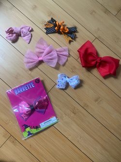 Set of 7 girls hair bows