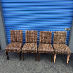 4 Pottery Barn Seagrass Dining Chair