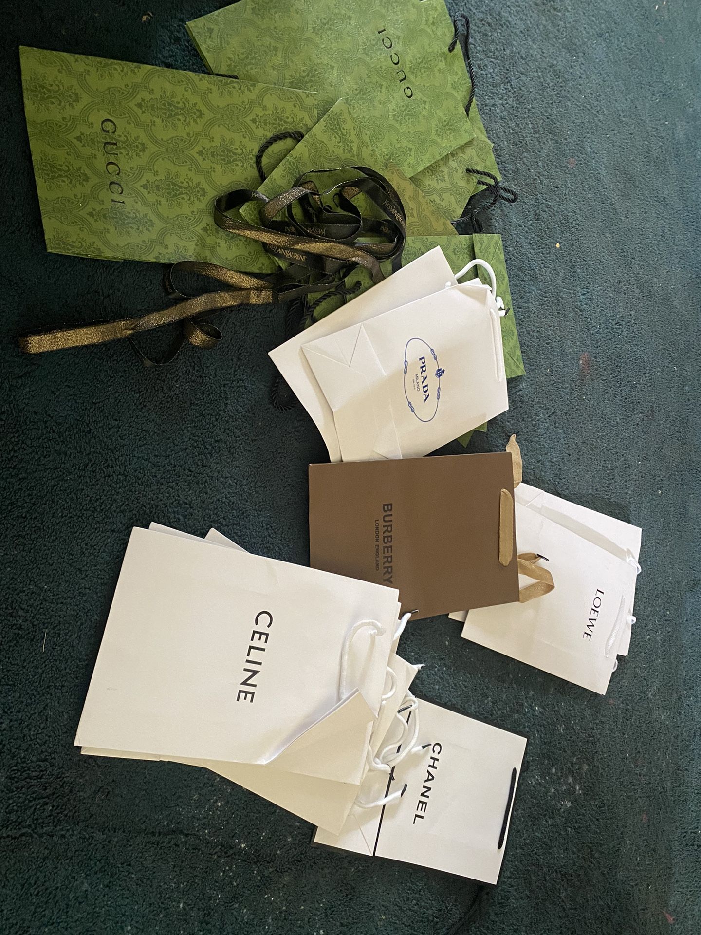 Lot Of Luxury Designer shopping Bags