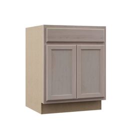 Hampton Bay 27 in. W x 24 in. D x 34.5 in. H Assembled Base Kitchen Cabinet in Unfinished