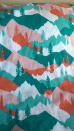 Fleece Fabric with Trees & More By Yard 36”x60”