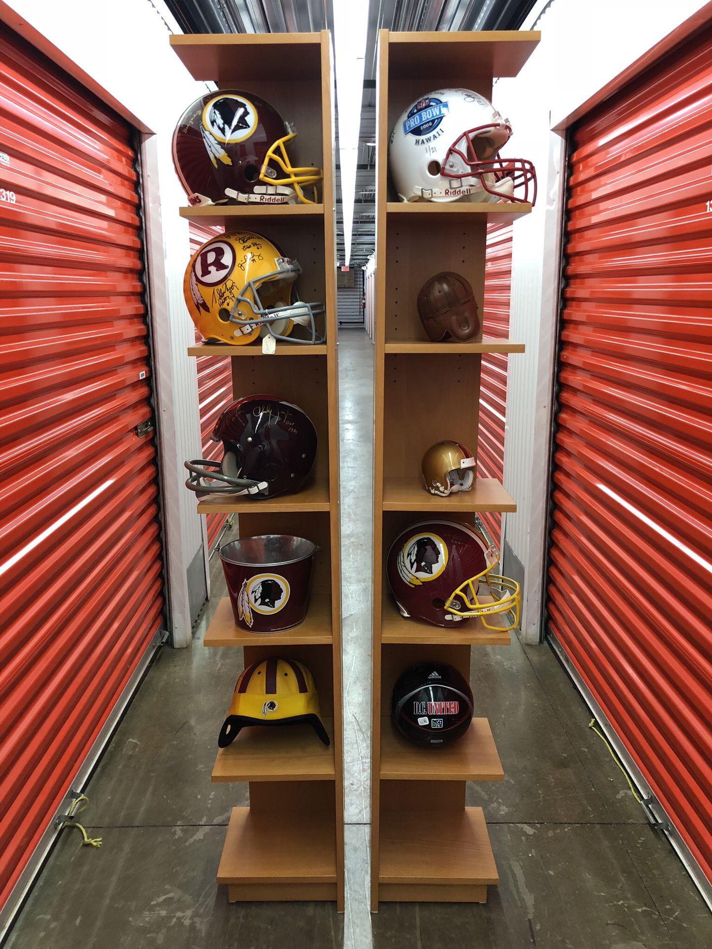 Nice display stands $105 HELMETS NOT INCLUDED!!