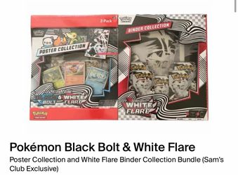 Pokemon Cards White Flare Binder Bundle Sam’s Club Exclusive