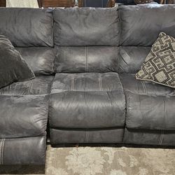 Power recliner & storage ottoman living room set