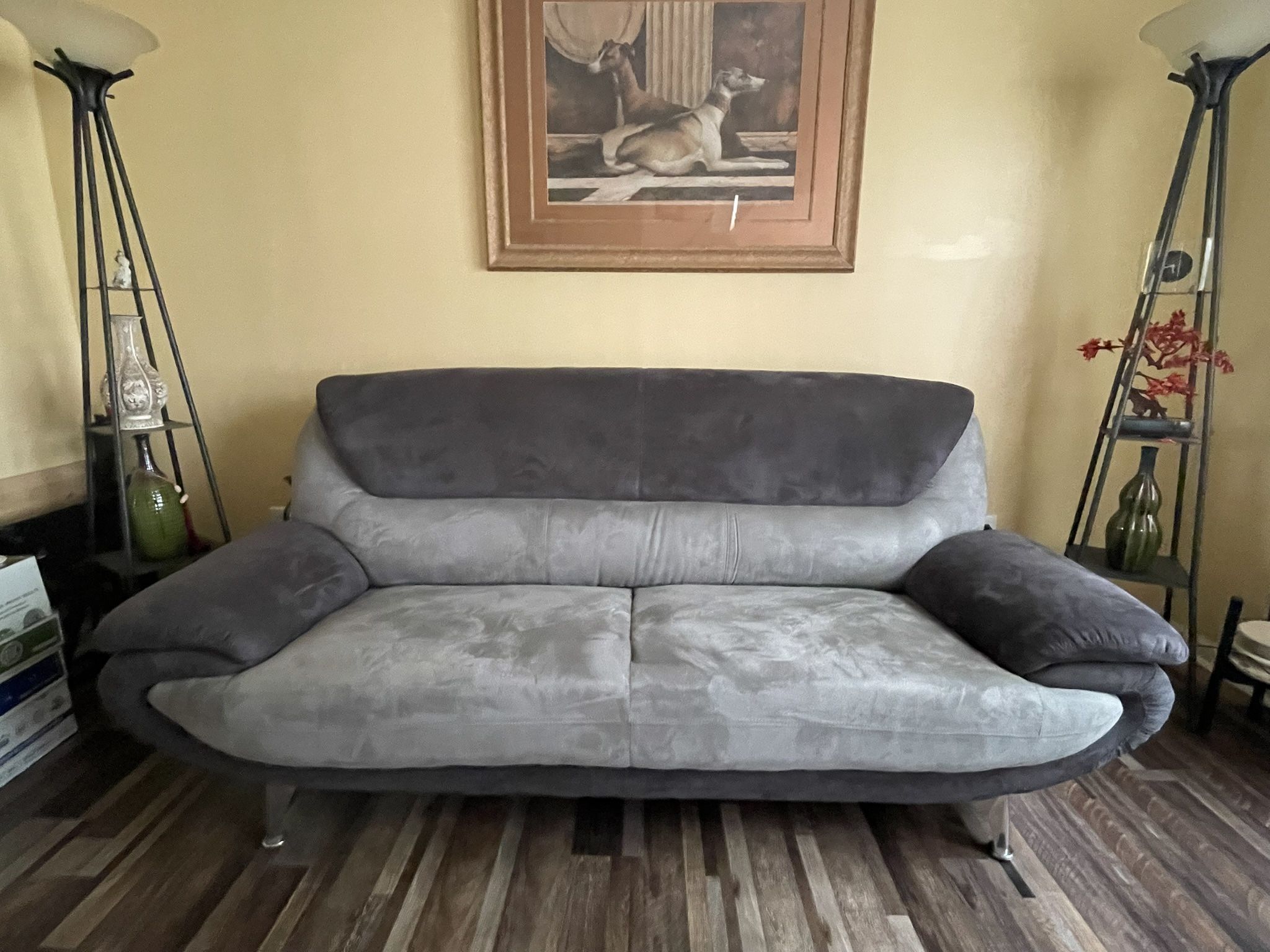 Modern 2-Piece Sofa & Armchair Set - $250 (Must Pick Up)