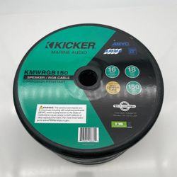 Kicker 46KMWRGB150 Marine 16awg Speaker Wire + LED Power in One Sold by The Foot