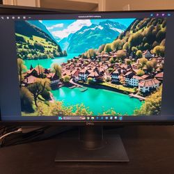 Three Dell P2421DC 24" WQHD LED LCD Monitors