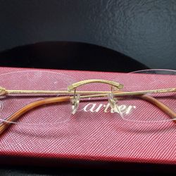 Rimless Cartier Eyeglasses 
