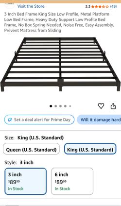 King Size Metal Bed Frame
