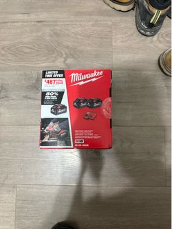 Milwaukee 2 6.0AH And Charger Set