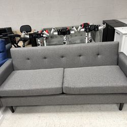 80" W Loveseat Sofa Couch, Mid-Century Modern Couch Love Seats Sofa