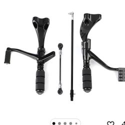 Forward Control Complete Kit Pegs Lever Linkage Fit For Harley 2014-2022 Sportster XL Iron 883 XL883N; Custom XL1200C; SuperLow 1200T XL1200T