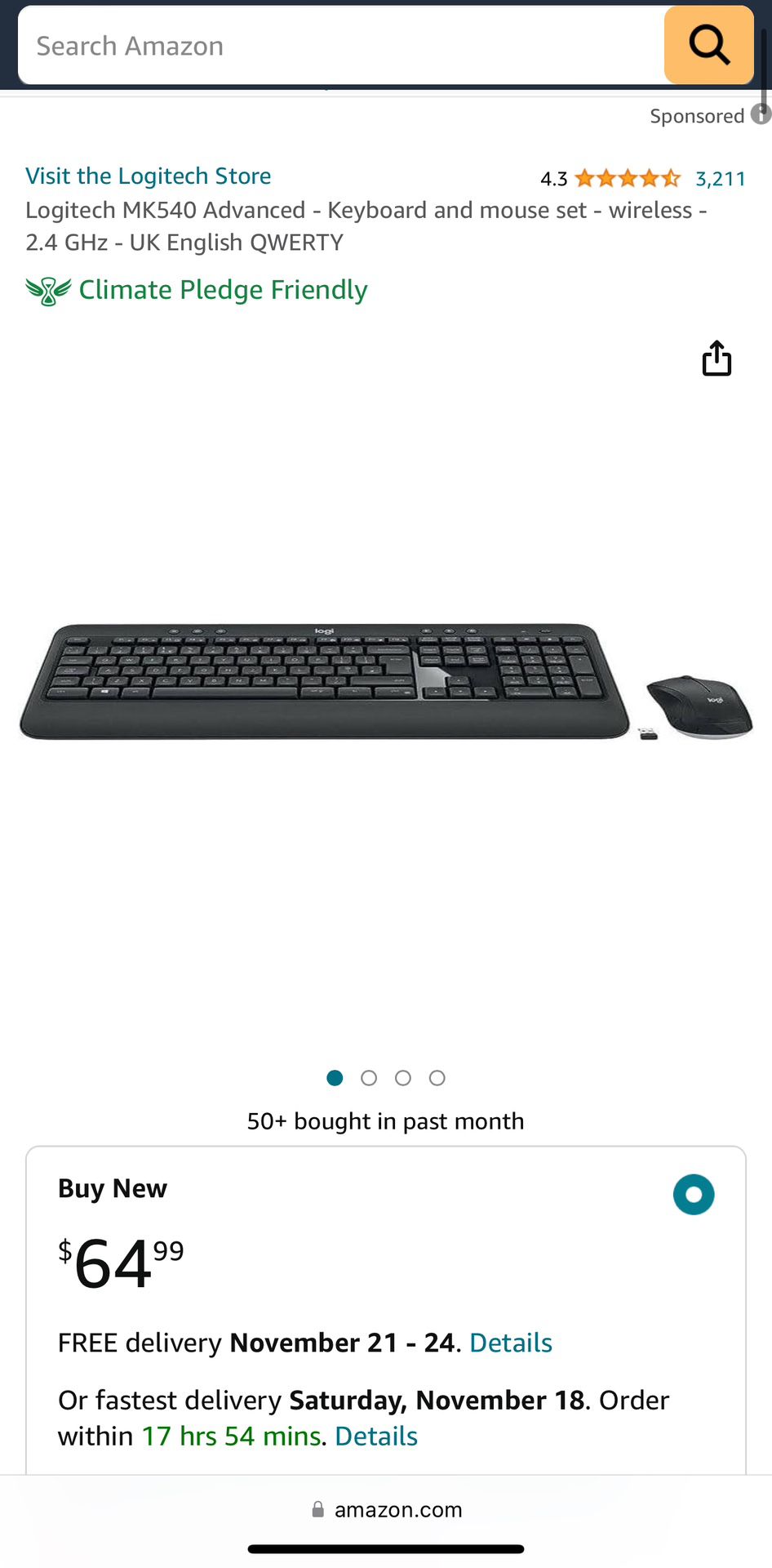 Wireless Keyboard And Mouse 