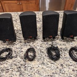 4 Klipsch Pro Media Speakers With Wires