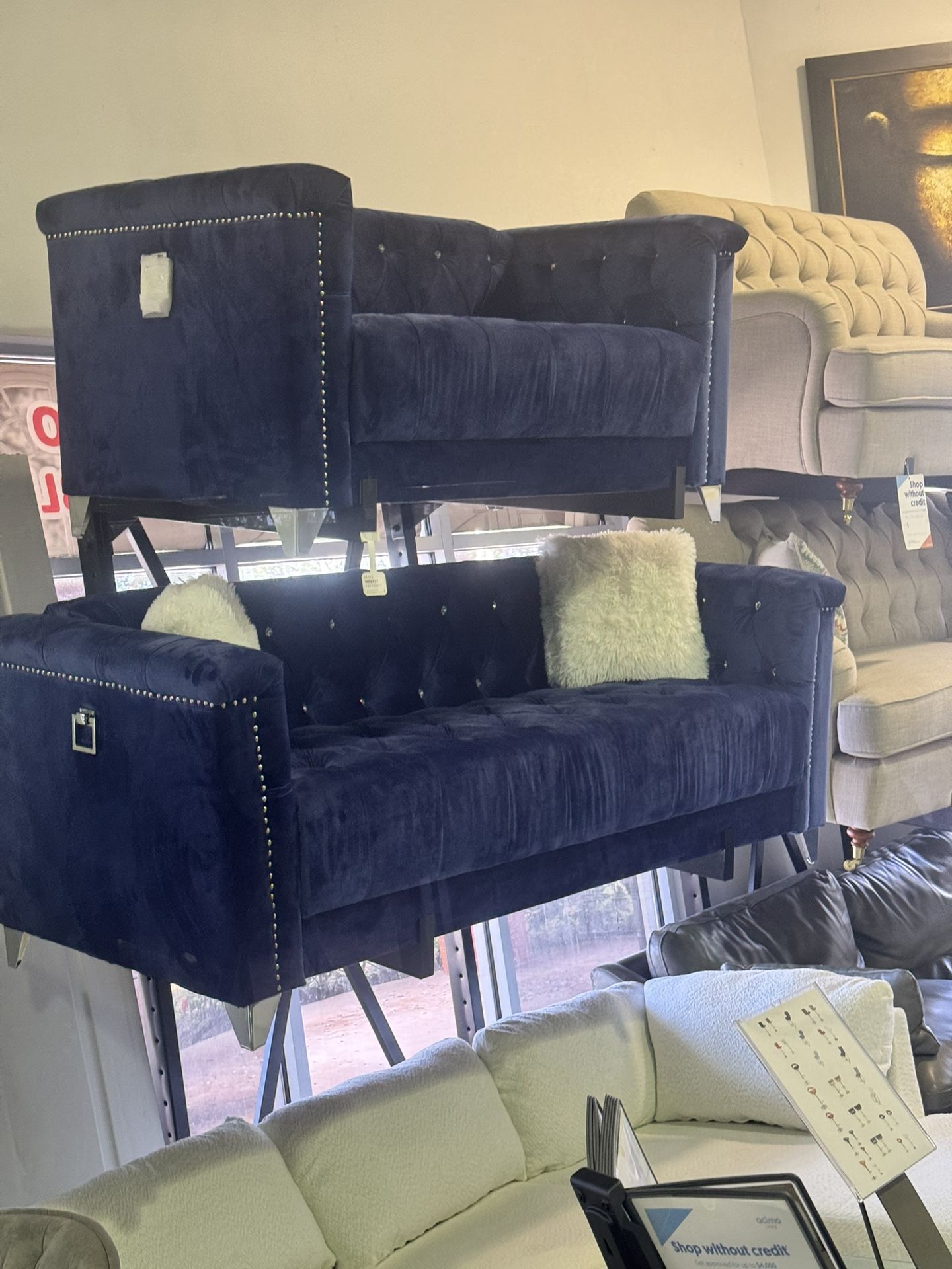 SOFA & LOVESEAT SET 💙💙💙💙 AVAILABLE IN BLACK