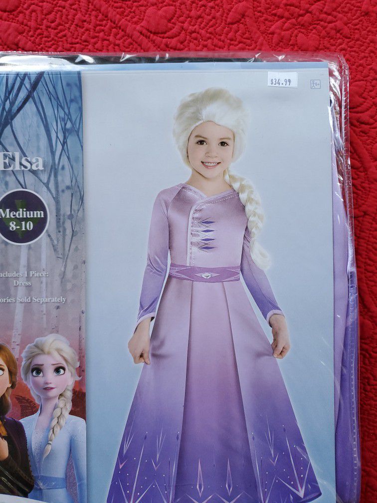 Frozen Elsa Dress Medium 8 To 10