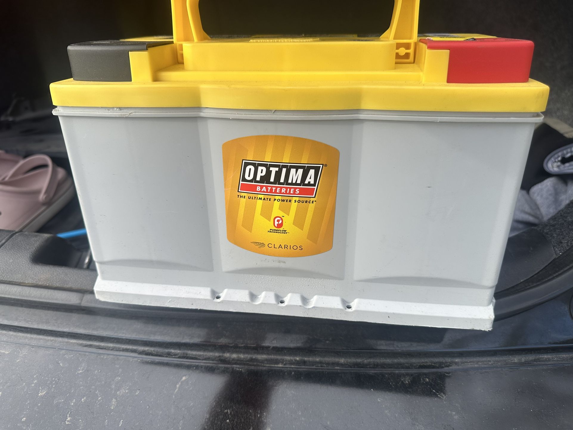 Optima Yellow AGM Top Post Battery