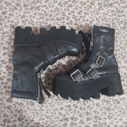 Made In Hell Platform Boots