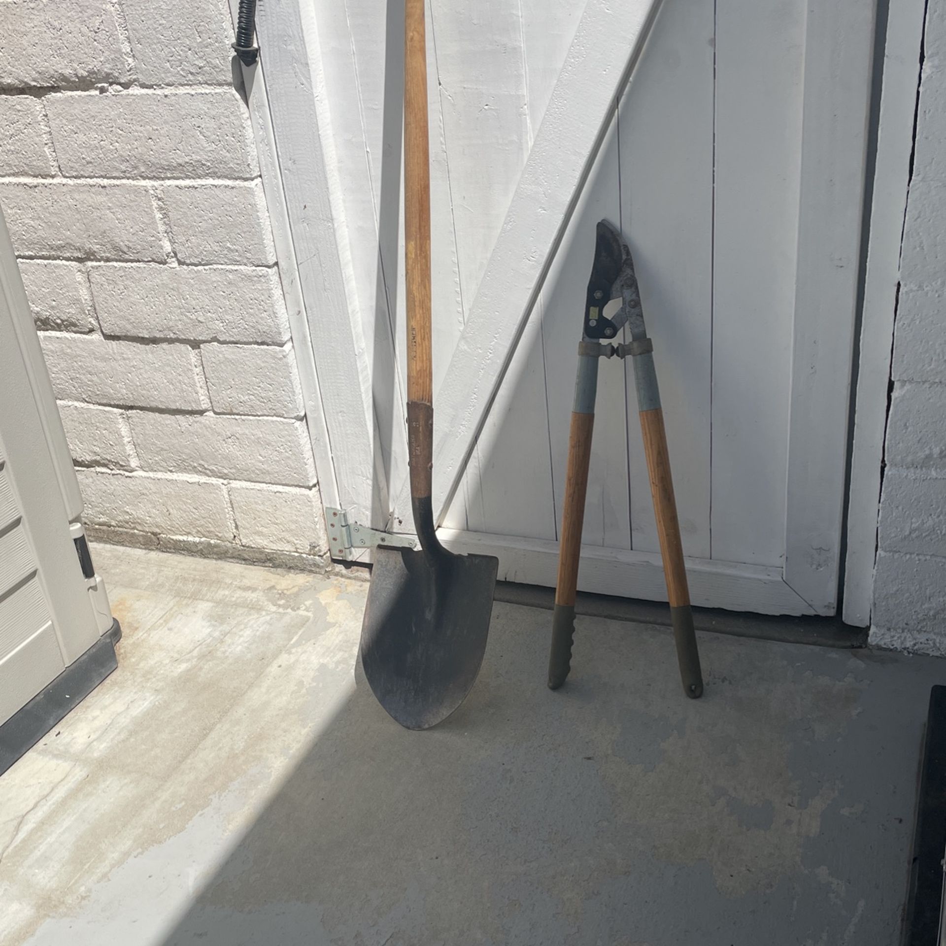 Pruners and Craftsman Shovel