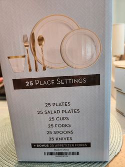 25 Complete Place Settings