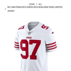 Nick Bosa 49ers Medium Size Jersey 