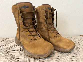 Men's Interceptor Frontier 8-Inch Tactical/ Work/ Hiking. Leather Upper Boots 7.5