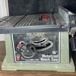 Delta 10” Motorized Bench Saw 