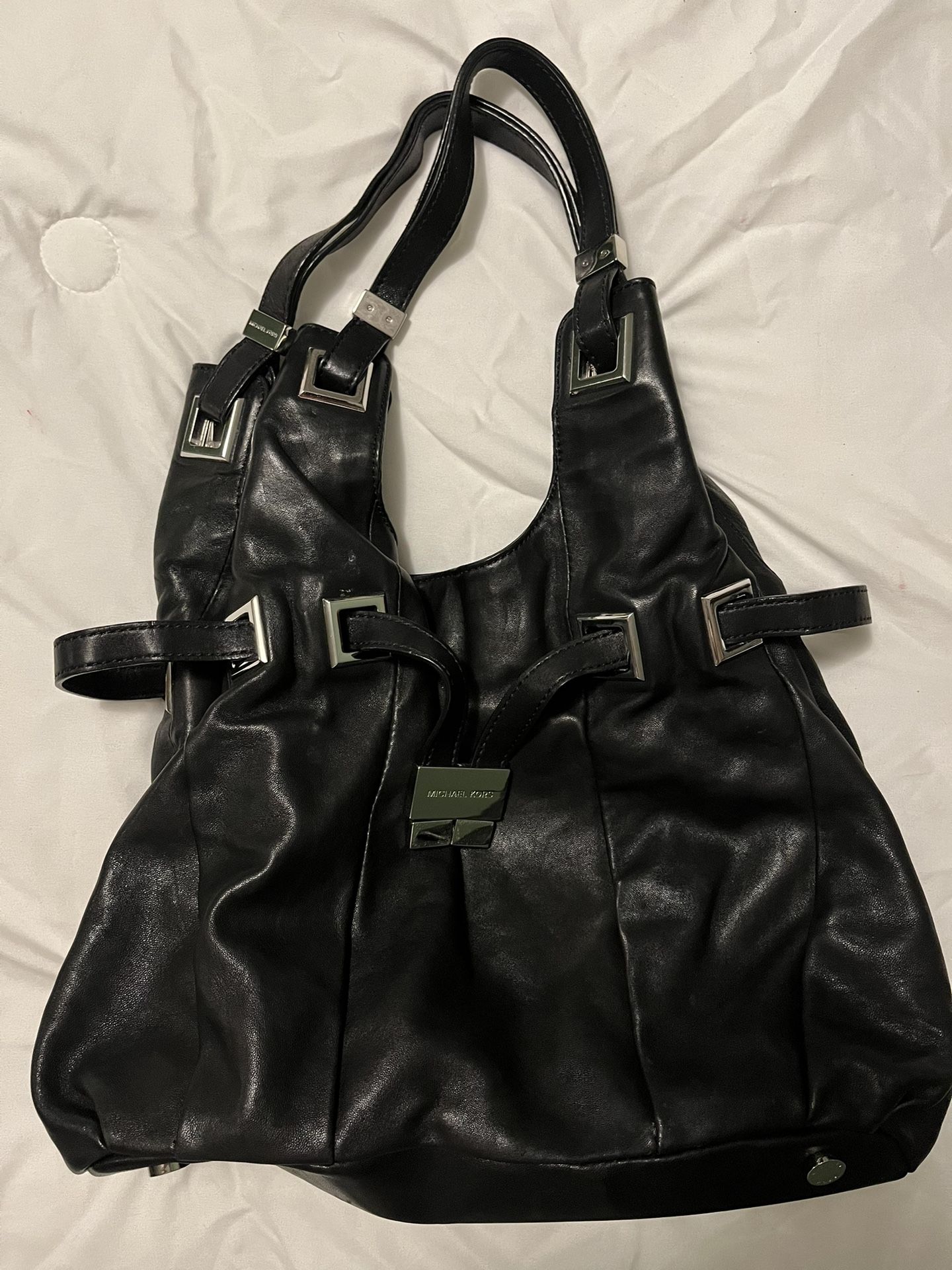 Michael Kors Leather Shoulder Tote Bag