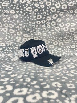 Black Baseball Cap Old English Embroidered Hat