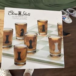 Drinking Game. Chess Set. Shots Chess. 