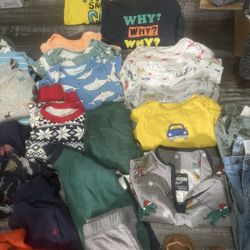 12-18 Month Boys Clothing Oshkosh, GAP, Old Navy, Leather Moccasins