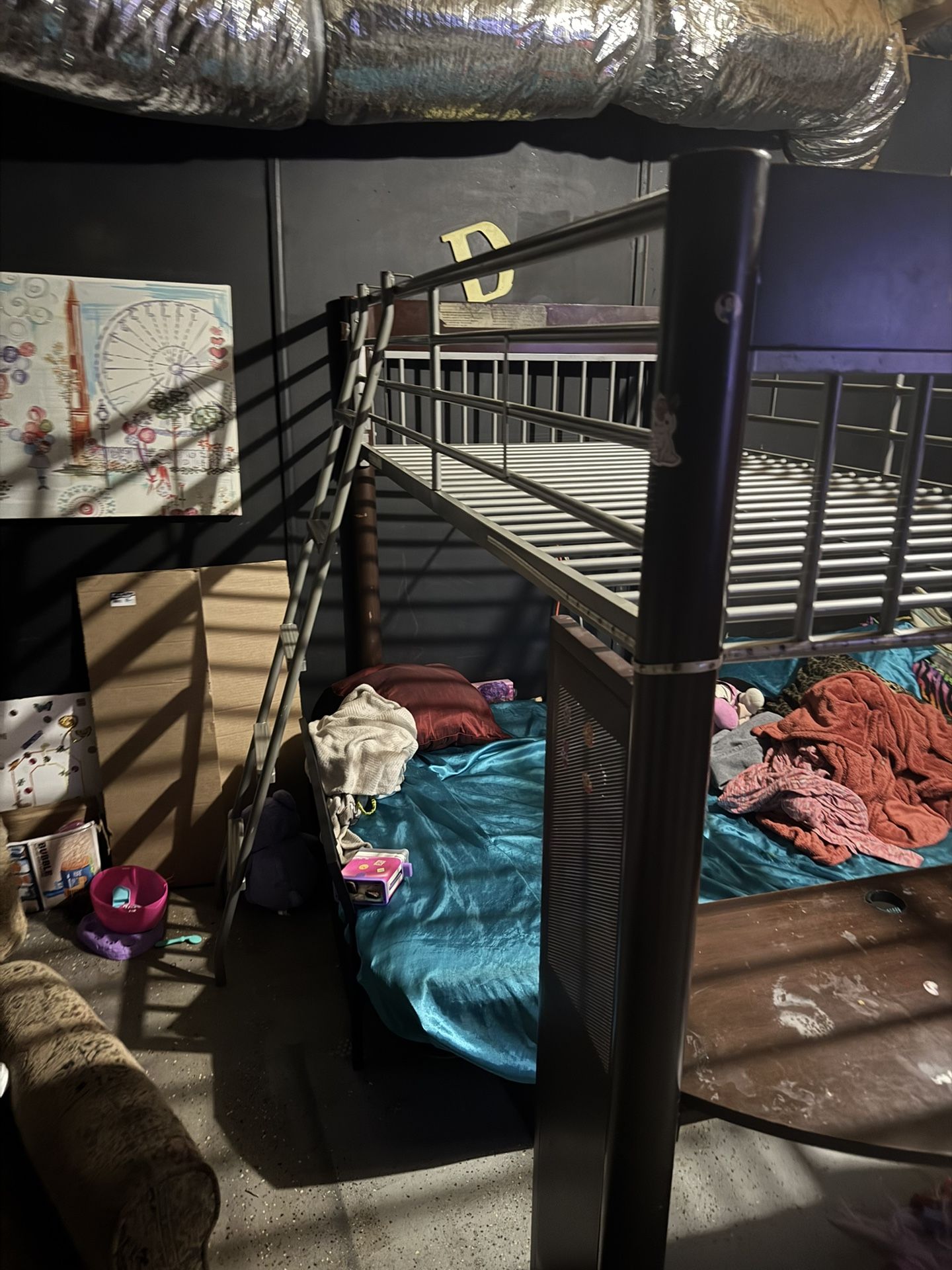 Full Size Bed Frame With Desk