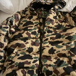 Authentic Real Bape Puff Jacket Brand New
