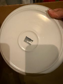 Crate & Barrel Dinner and salad Plates