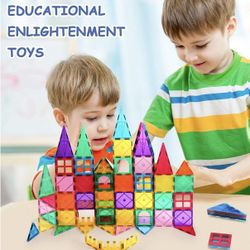 New 128pc Magnetic Building Set Cognitive Learning