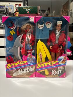 Barbie Mattel Baywatch Ken Barbie Lifeguard Figure Doll $25/each