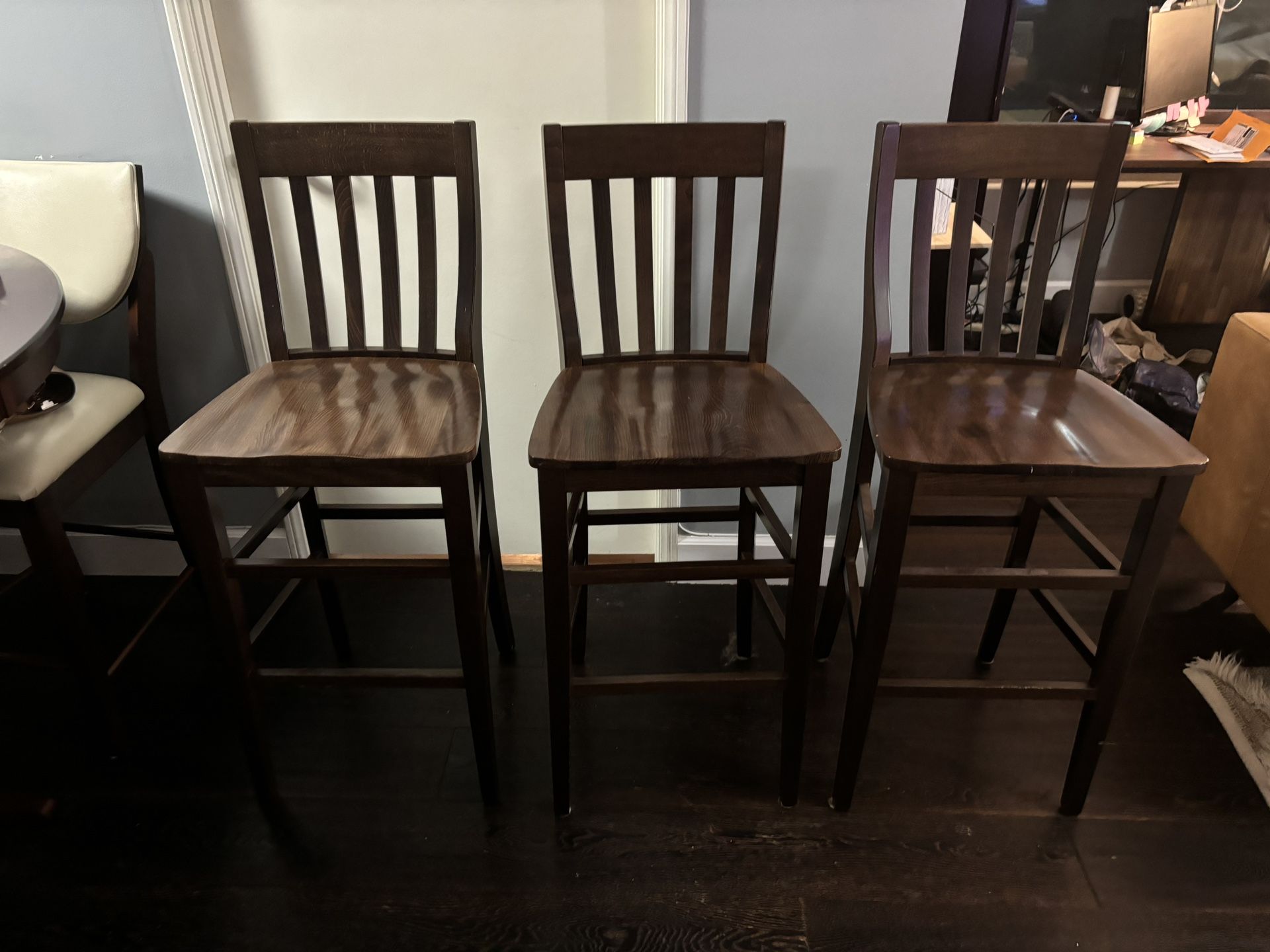 Wooden Bar Stools With Back