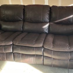 Electric Recliner Sofa And Love Seat. 