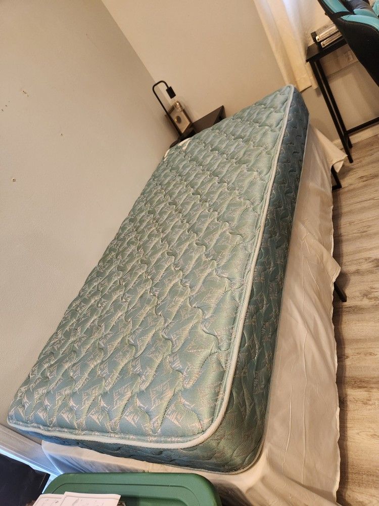 Twin Bed, Boxspring, And Frame