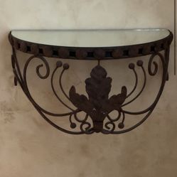 Wrought Iron Wall Shelf 