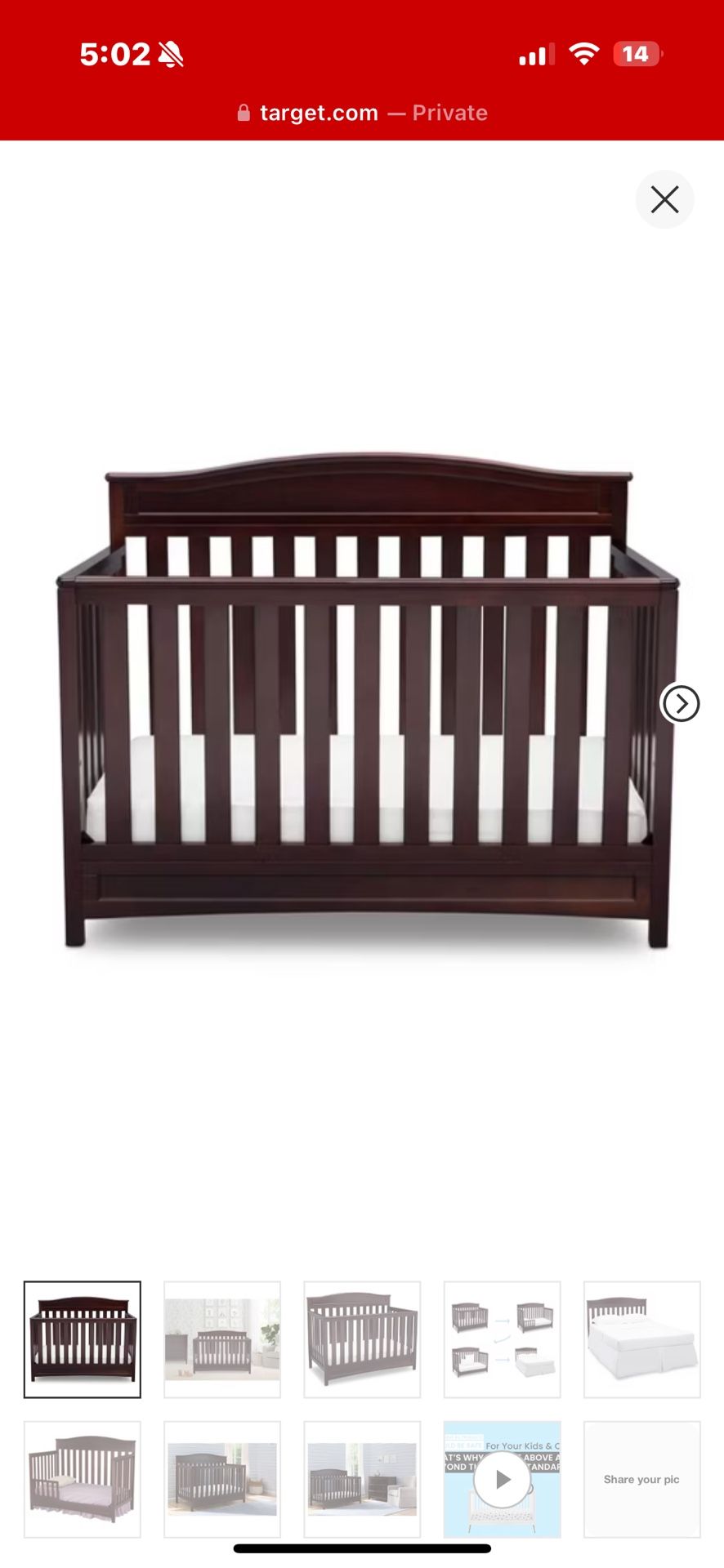 Delta 4-1 Crib