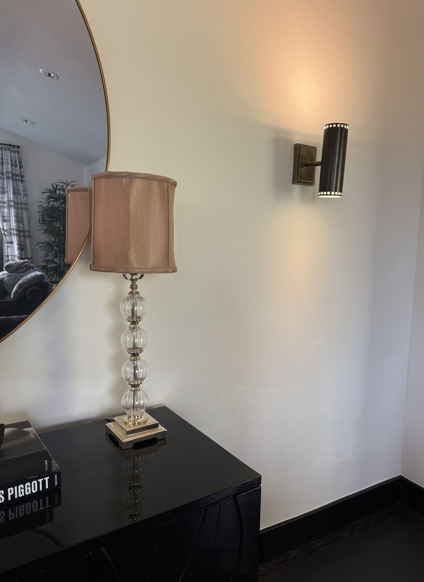 Neiman Marcus / Horchow Contemporary Lamps Bubble Glass And Chrome (set of 2) **must go**