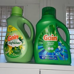 Gain detergent and softener