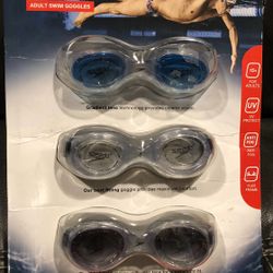 3 Pack Speedo Adult Swim Goggles