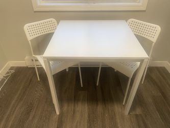 IKEA Melltorp/Adde Table and Two Chairs 