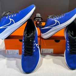 2 Pairs Of Nike Air Zoom Pegasus 39 ‘Racer Blue’: DS Deadstock Men’s Sizes 8.5 & 11.5