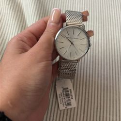 Michael Kors Pyper Silver-Tone Mesh Watch