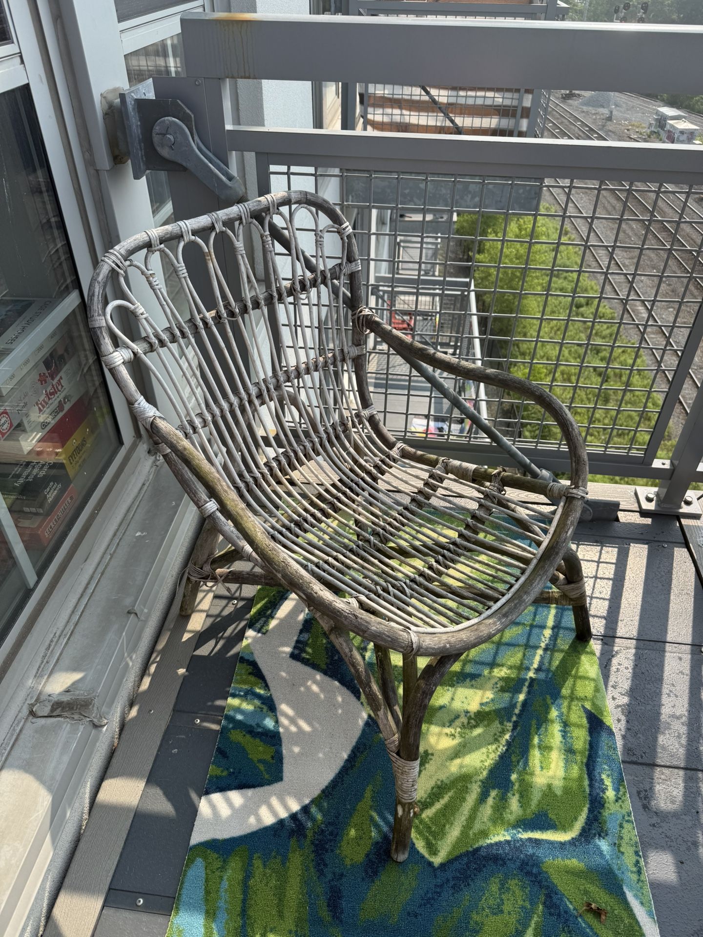 Patio Furniture: Wicker Arm Chair